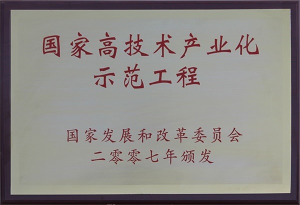 13、国家高技术产业化示范工程（2007年）